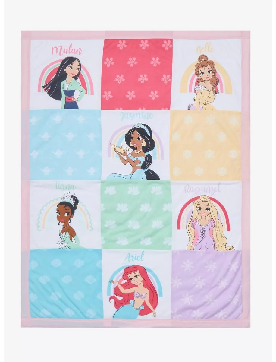 Disney Baby Princess Belle Rapunzel Patchwork Lovey Security