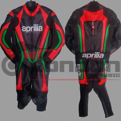 Men's Motorbike Racing Suit Orignal Cowhide Leather 1.3mm Custom Motorcycle Suit