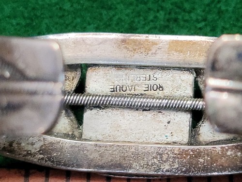 Native American Roie Jaque Sterling Silver 925 Turquoise Cuff Bracelet - Picture 17 of 23