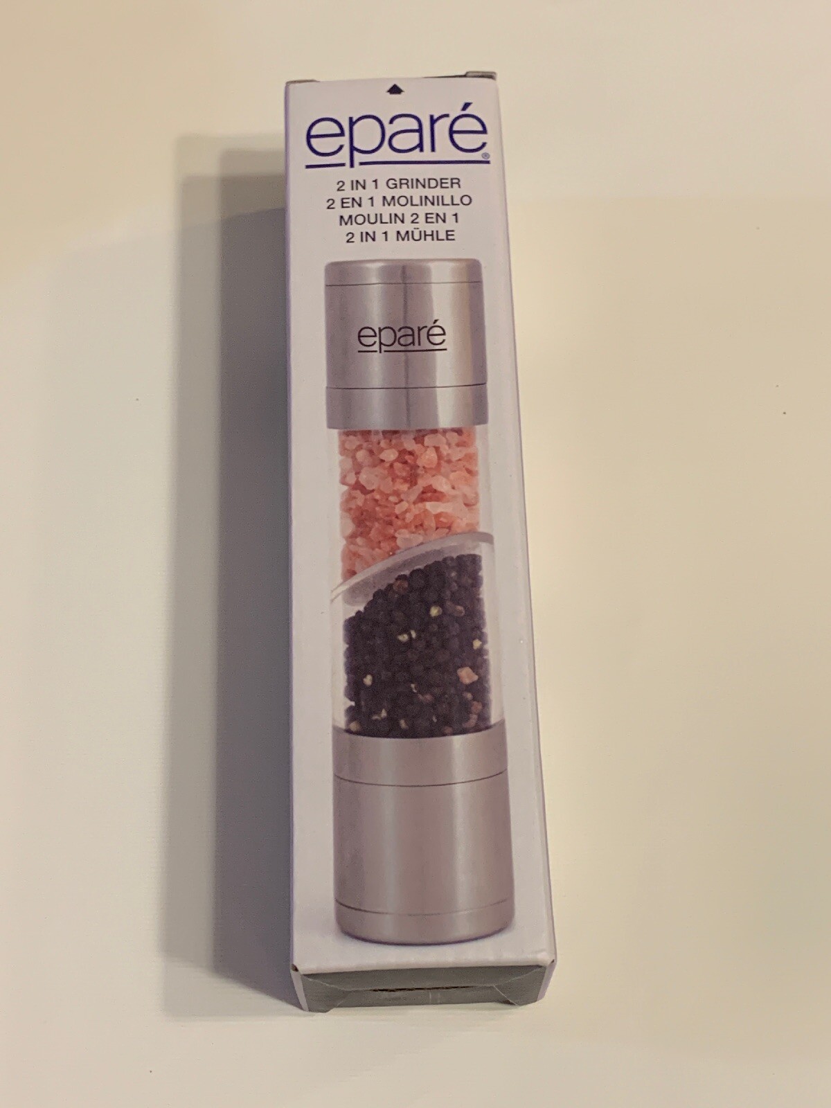 Epare 2 in 1 Salt and Pepper Grinder New In Box FabFitFun eBay