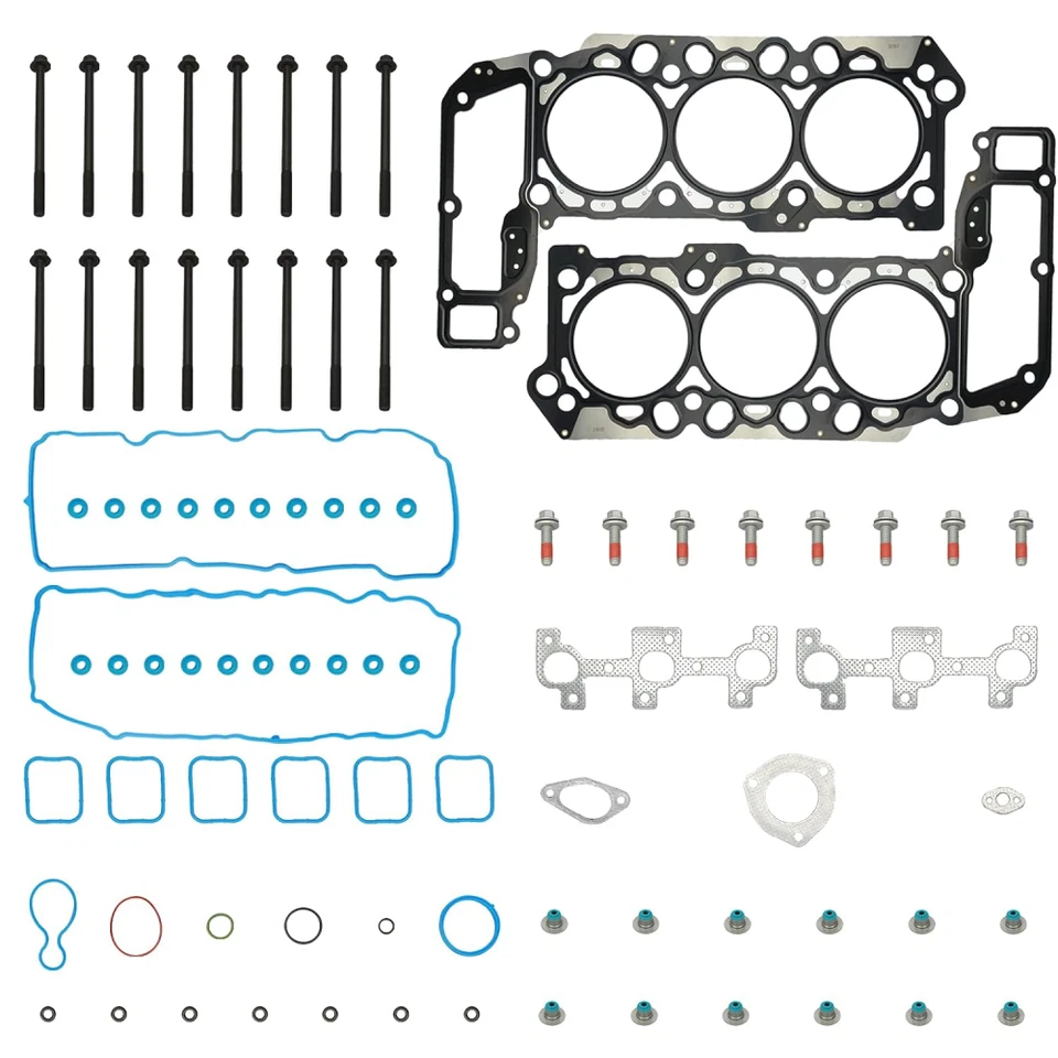 Juego de pernos de junta de culata para 05-12 Dodge Durango Ram 1500 Jeep Grand 3,7 L V6 VIN K Foto 4 de 4