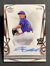2023 Leaf Trinity ROOKIE AUTO Chase Dollander 38/99
