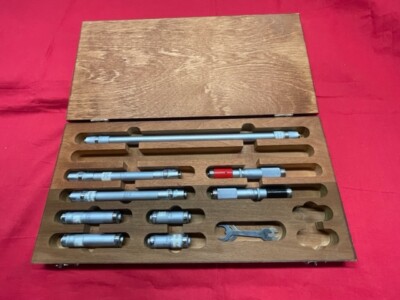 Starrett S244A Precision End Measuring Rod Set 4-5'' Range Vintage