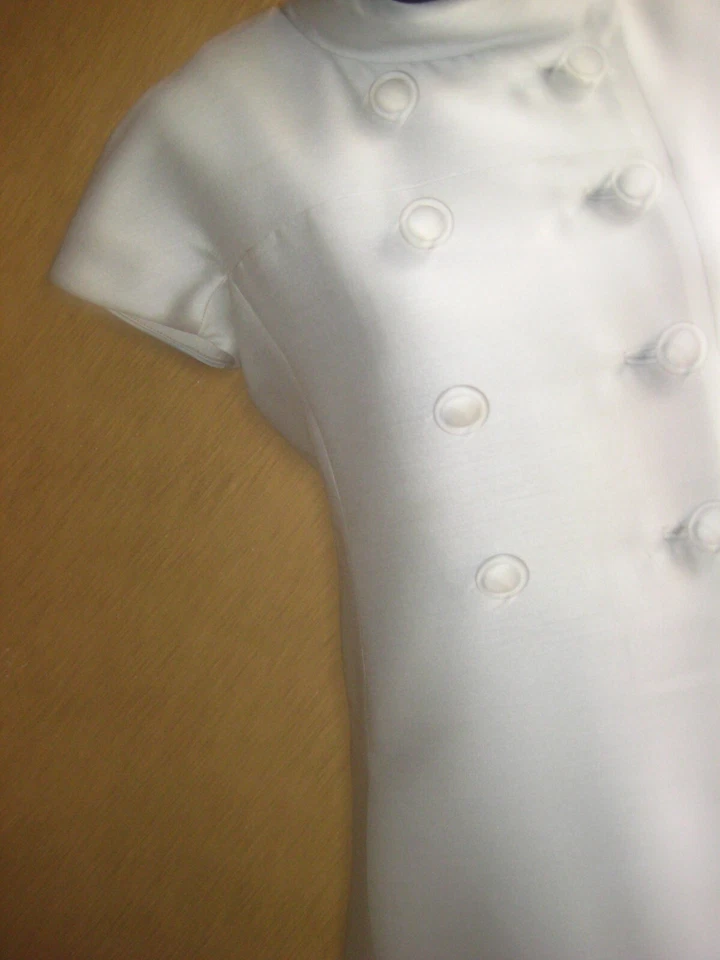 Vestido forrado manga gorra vintage años 60 Jim Church Raymond Fahn azul plata forrado Foto 4 de 4