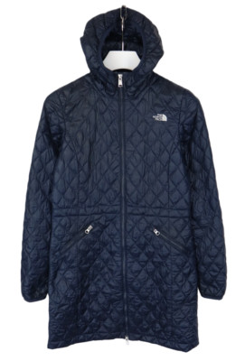 The North Face Thermoball Jacke Damen Klein Gepolstert Verstellbar Taille Kapuze