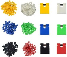 60PC Mini Micro 2.54mm Standard PCB Shunts Short Jumper wire Caps 10PC/Color