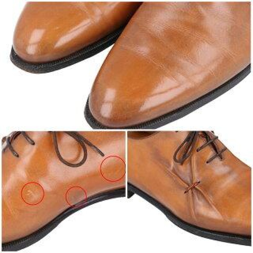 Berluti Business Shoes Brown Pierced Leather Lace Up Size 8 Berluti Business Shoes Brown Pierced Leather Lace Up Size 8