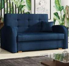 Sofa Vivian Gold II Schlaffunktion Ausklappbar Couch Bettkasten Moderne Stil