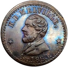 (1863) New York NY-630-AW-1a (R-4) H B Melville Jeweler Civil War Token 
