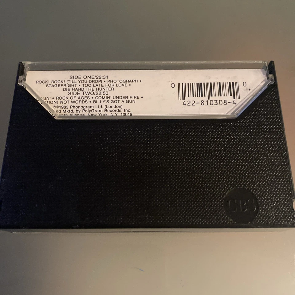 Def Leppard 3 LOT: [SEALED] When Love & Hate Collide, Pyromania & Slag Promo - Image 4 of 4