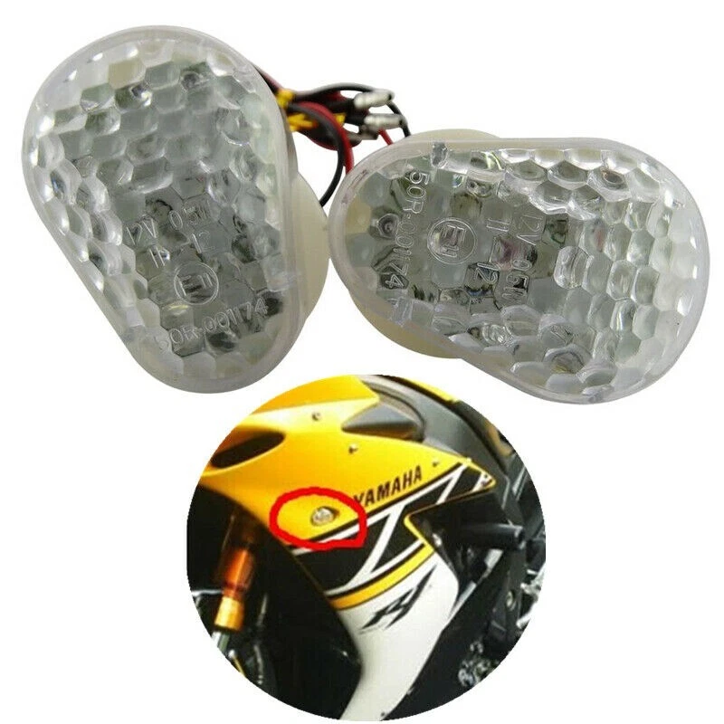 LED Turn Signal Blinker Indicator Light For Kawasaki Ninja ZX7R ZX6R 1996-2003 - Image 2 of 4