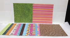 Various colors designs 12x12 Scrapbook Paper Sheets pages Single Double sided
