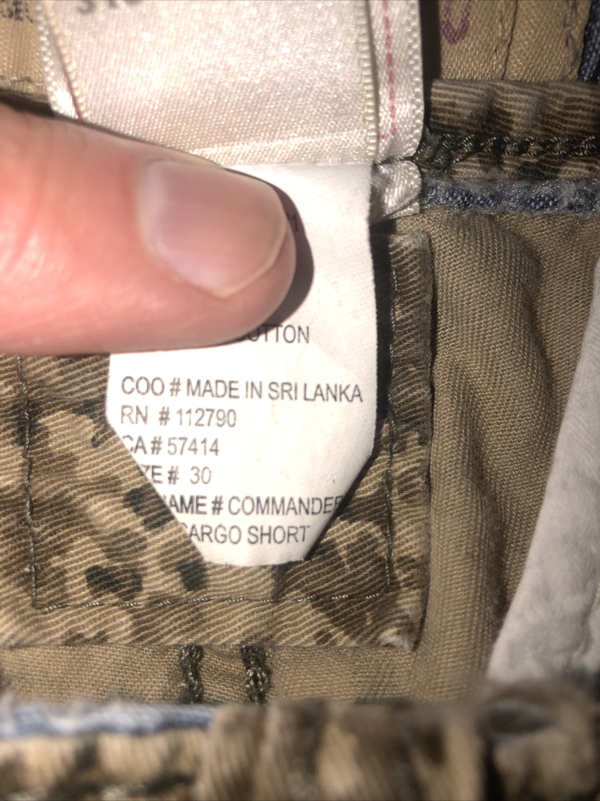 True Religion Mens Commander Cargo Shorts Camo Size … Gem