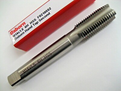 M14 x 1,5 METRISCHER FEINHANDGEWINDEBOHRER ZWEITE LEITUNG HSS EUROPA WERKZEUG OSBORN F0210552 P164