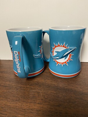 Miami Dolphins NFL 14 oz Ceramic Relief Coffee Mug