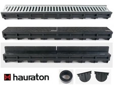 Hauraton Drain Channel Plastic With Slotted Grating Zinc Plated Drainage