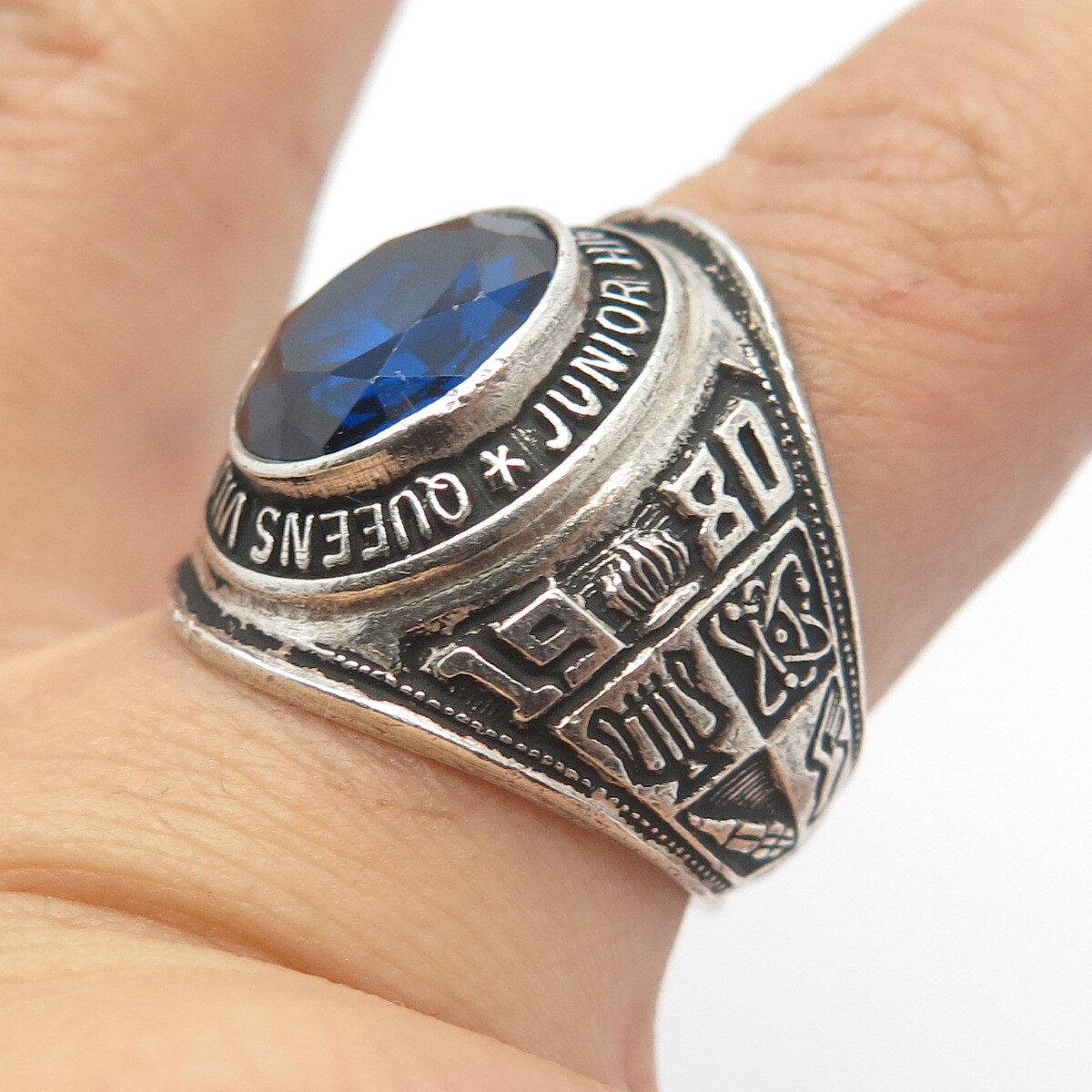 vintage silver college ring 調整可 s-l1200.jpg