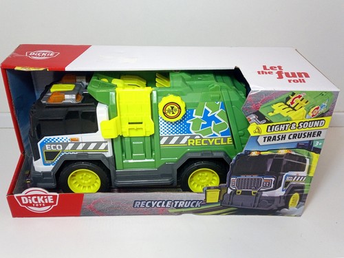 Dickie Toys Recycle Truck Light Sound Side Loader 3+ - NEW