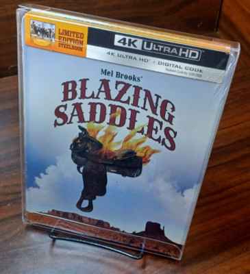 Blazing Saddles 4K Steelbook (4K) w/PROTECTIVE SLEEVE-NEW- Free Box SHIPPING