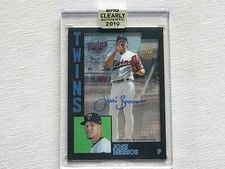 2019 Topps Clearly Authentic Jose Berrios 1984 Black /75 Auto #TBA-JB