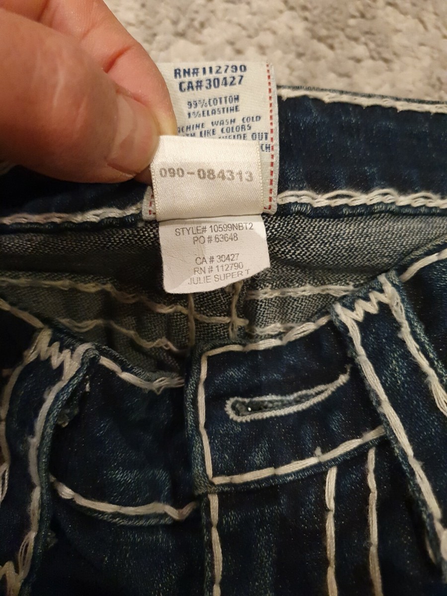 Authentic true religion jeans Julie Super T Size 26 | eBay