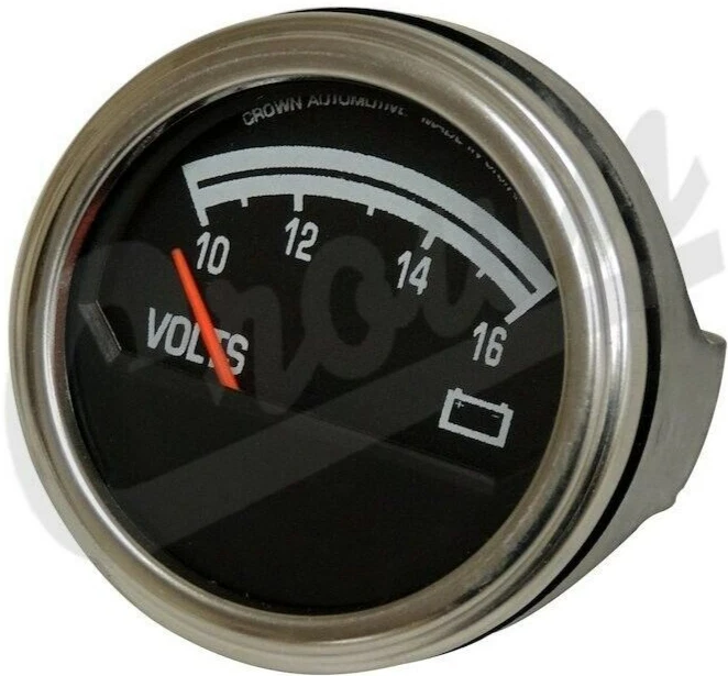 Medidor de voltímetro automotriz Crown para Jeep serie CJ 1976-1986 J8126659 Foto 2 de 4