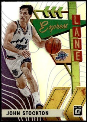 2019-20 Donruss Optic #8 John Stockton Express Lane Holo E1