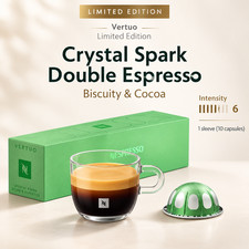 Nespresso x Swarovski VERTUO Crystal Spark Double Espresso 2026 Limited 60 Caps