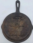 Wagner Ware GHC Cast Iron 6-1/2 Inch Frying Skillet Double Pour Flat Bottom