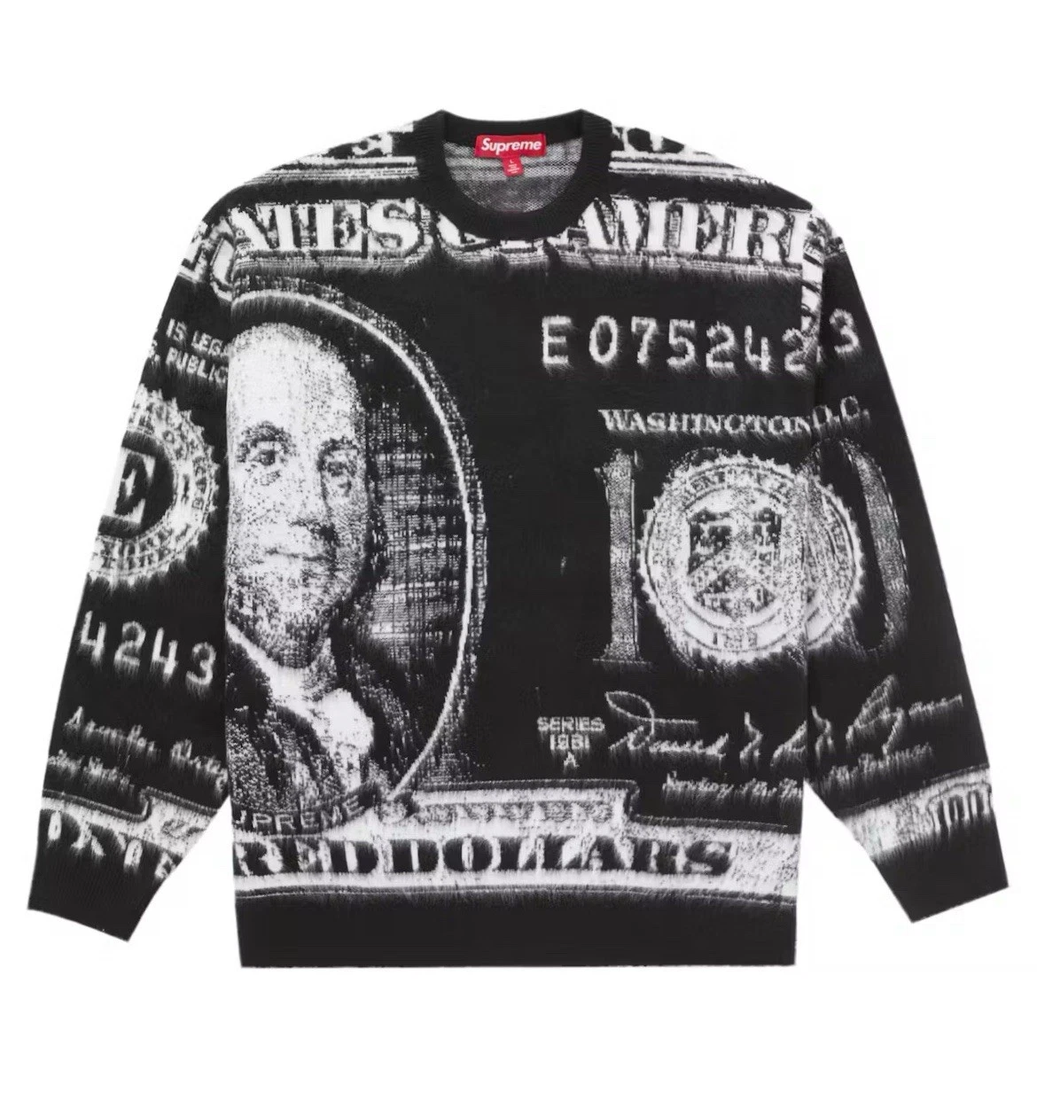 Pull Supreme Money SS25 taille L LIVRAISON RAPIDE