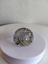 Clear Glass Swirl Round Votive Tea Light Candle Holders Heavy