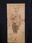 WWI WW1 black African American soldier w/ gun RPPC US Army military photo named