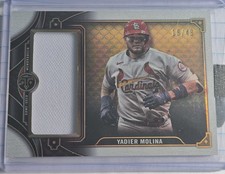2022 Topps Triple Threads YADIER MOLINA Game Worn Jumbo Patch /48 #SJR3-YM2 (RL)