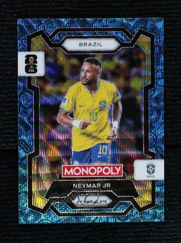 2026 Panini Prizm Monopoly FIFA World Cup Four Corners Blue Wave Neymar Jr 1m6p
