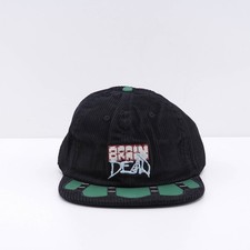 Brain Dead Men's Cap Black Embroidered 100% Cotton Sludge Twill OS