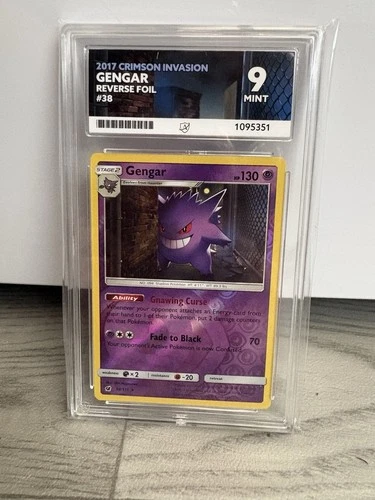 Pokémon TCG Gengar Crimson Invasion 2017 38/111 Reverse Foil Ace 9