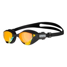 Arena Unisex Adult Cobra Tri Swipe Mirror Lens Swim Goggles, Yellow/Copper/Black