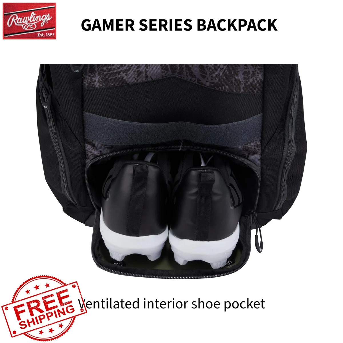 Sac De Softball Rawlings Vintage Années 90 - Noir Et Blanc, état Correct