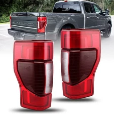 Pair Left&Right LED Tail Light Brake W/Blind Spot For 2020-2021 2022 Ford F250