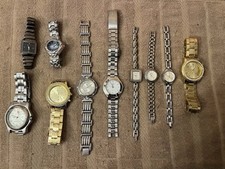 10 pc watch lot men women s not all working n...