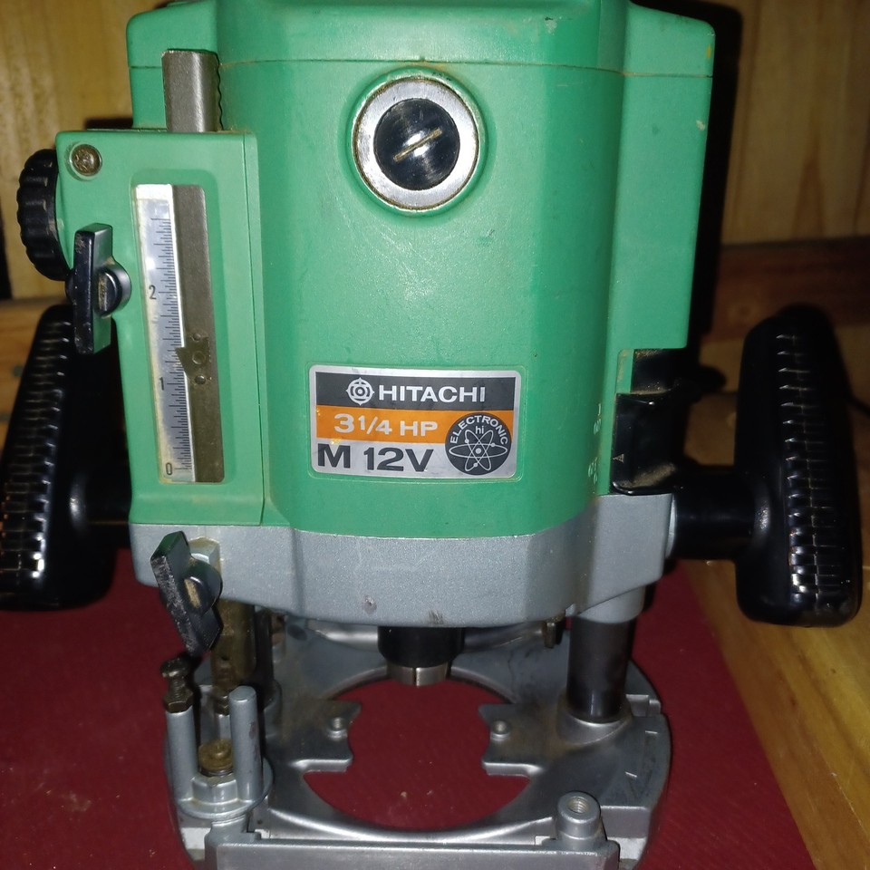 Hitachi M12VC Corded Electric Router P19012999 and JESADA 13PCS Bit Set ...