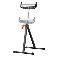 Adjustable Roller Stand Folding 250 lb Max Load 27-43 in Height for Woodworking