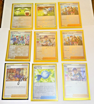 Pokemon 9 Card - 7 REVERSE HOLO + 2 HOLO - TRAINERS Lot - Crown Zenith 2023