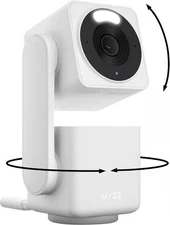 Wyze - Cam Pan v4 Indoor/Outdoor Plug-In 4K Security Camera with 360° Pan/Til...