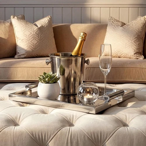 Butler Morante Stainless Steel Rectangular Serving Tray - Picture 2 of 2