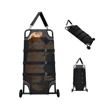Portable Foldable Dog Stretcher for Large Dogs, 45 x 22 Inch Animal Carry Str...