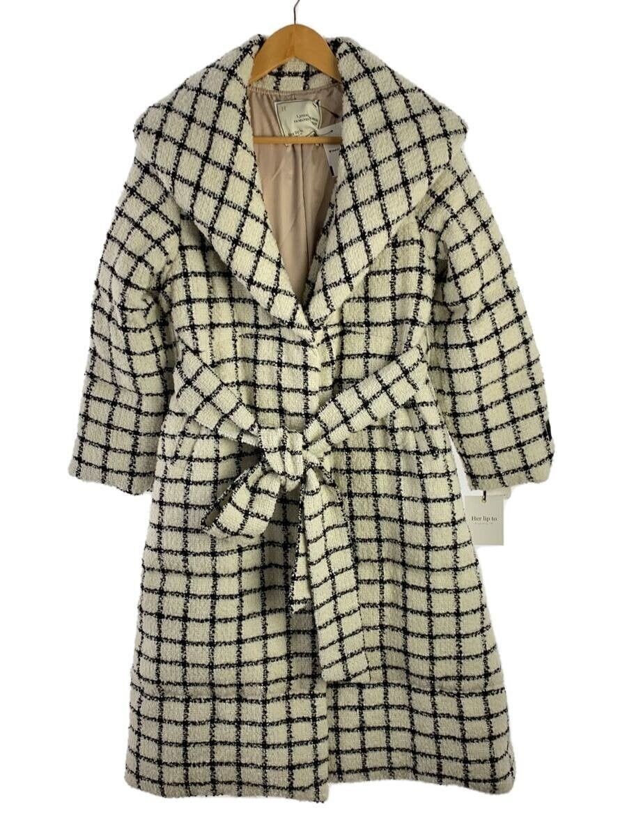 ALTRA Heart Relation Altro Her Lip To Harlip Cappotto M Imbottitura Bianco Cintura Piumino