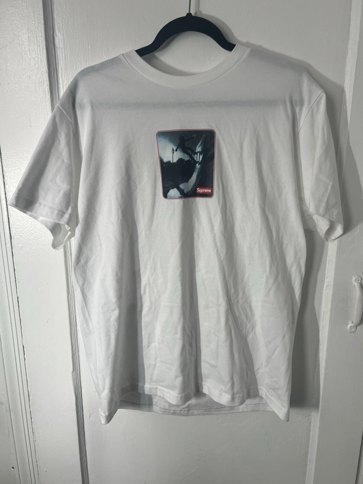 Tee shirt blanc Supreme Shadow   Taille Medium