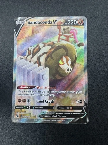 POKEMON TCG SANDACONDA V 252/264 SWSH FUSION STRIKE ALT ART ULTRA RARE!!