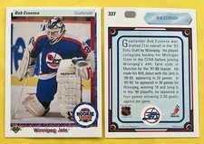 Bob Essensa 1990-91 Upper Deck ALL ROOKIE TEAM Card #337 JETS (Base). rookie card picture